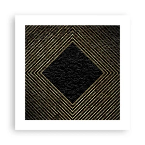 Poszter - Geometria glamour stílusban - 40x40 cm