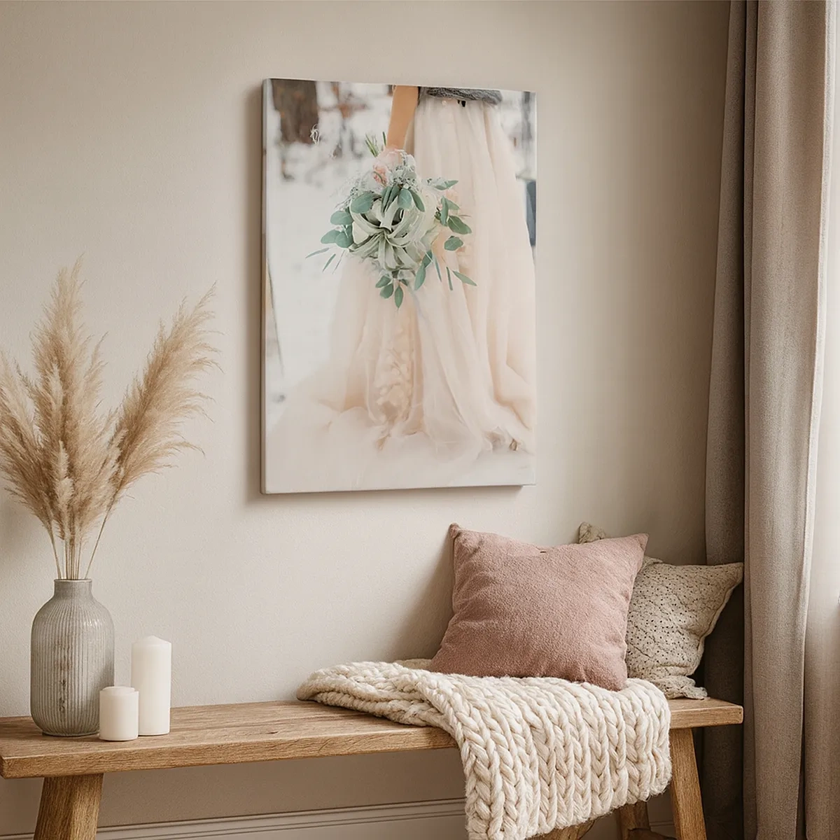 Vászonkép - És boldogan éltek, míg meg nem haltak. - 50x70 cm