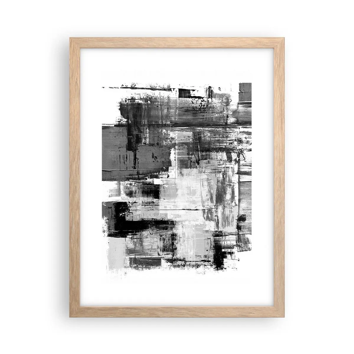 Poszter világos tölgy keretben - A szürke szép - 30x40 cm