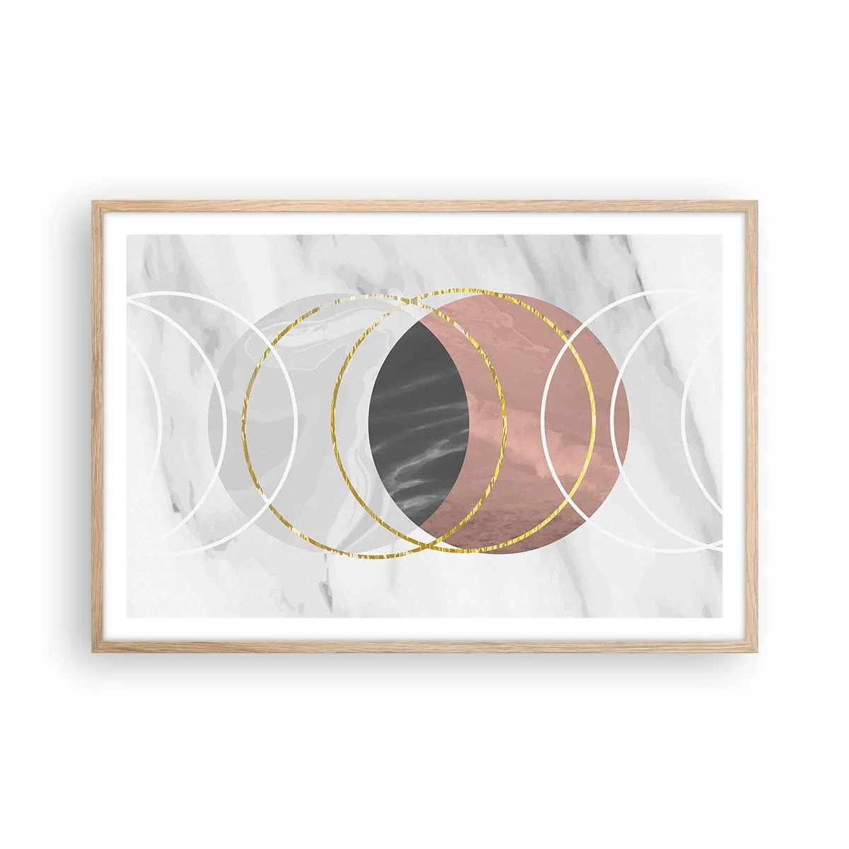 Poszter világos tölgy keretben - A szférák zenéje - 91x61 cm