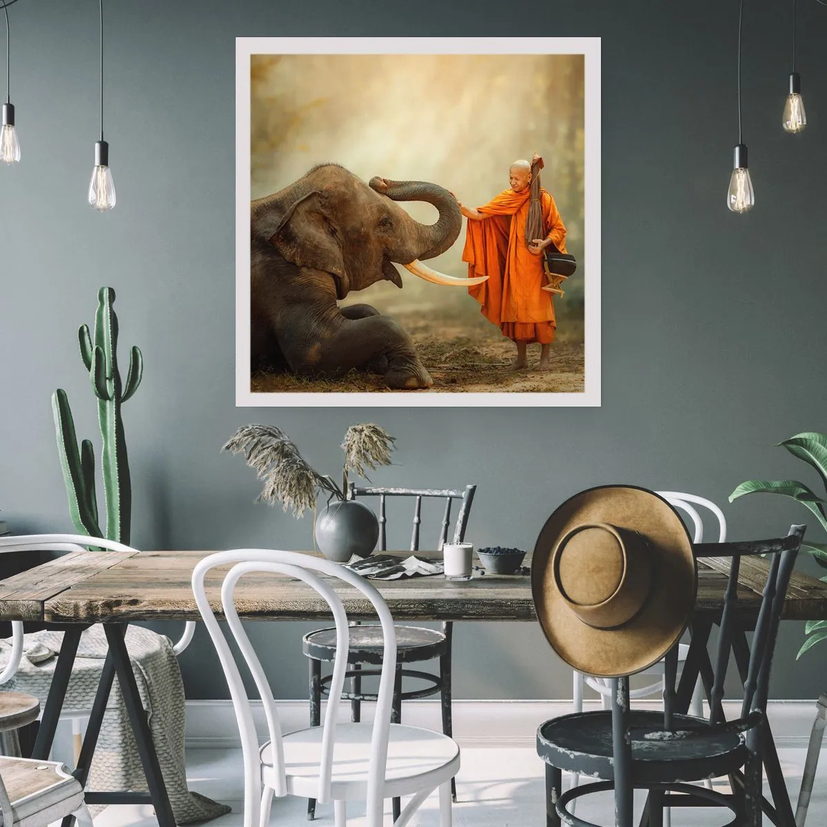 Poszter - Találkozás az utazáskor - 60x60 cm