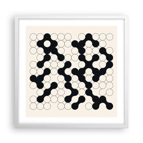 Poszter fekete keretben - Kínai játék - variáció - 50x50 cm