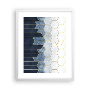 Poszter fekete keretben - Kompozíció szinkópa ritmusban - 40x50 cm