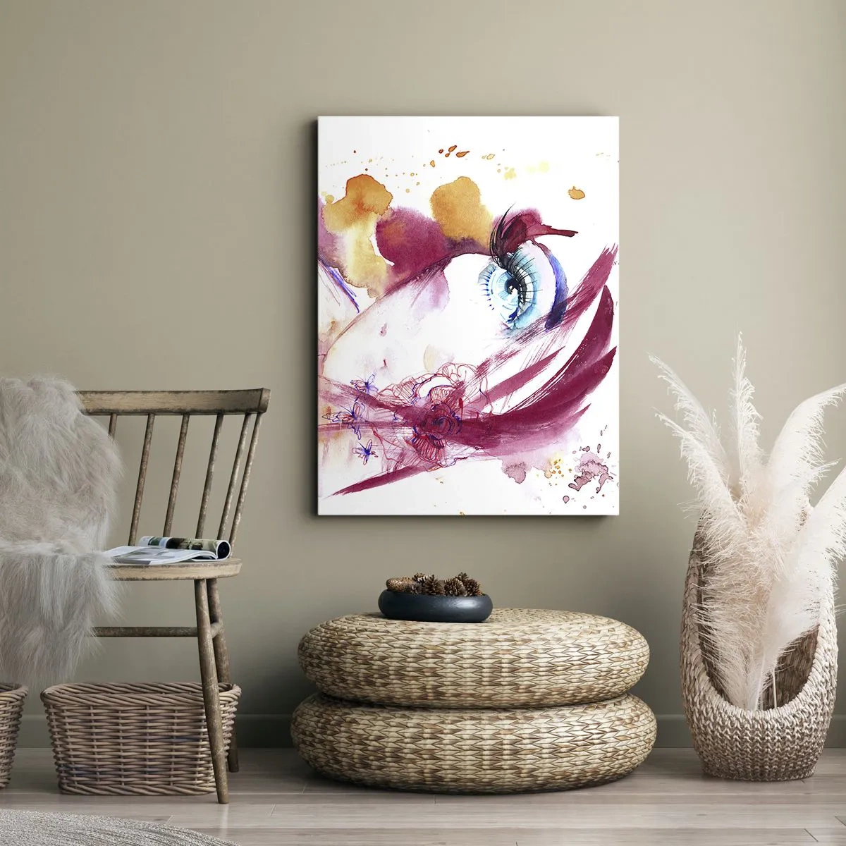 Vászonkép - A világ a közelségben virágzik - 55x100 cm