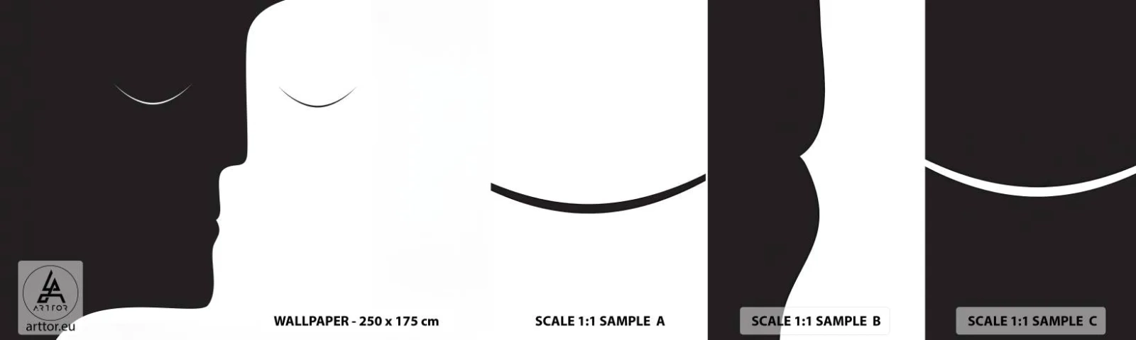 Fotótapéta Minta Standard Eco - Az ellentétek egysége - Emberek, Párosít, Darab - 100x30 cm