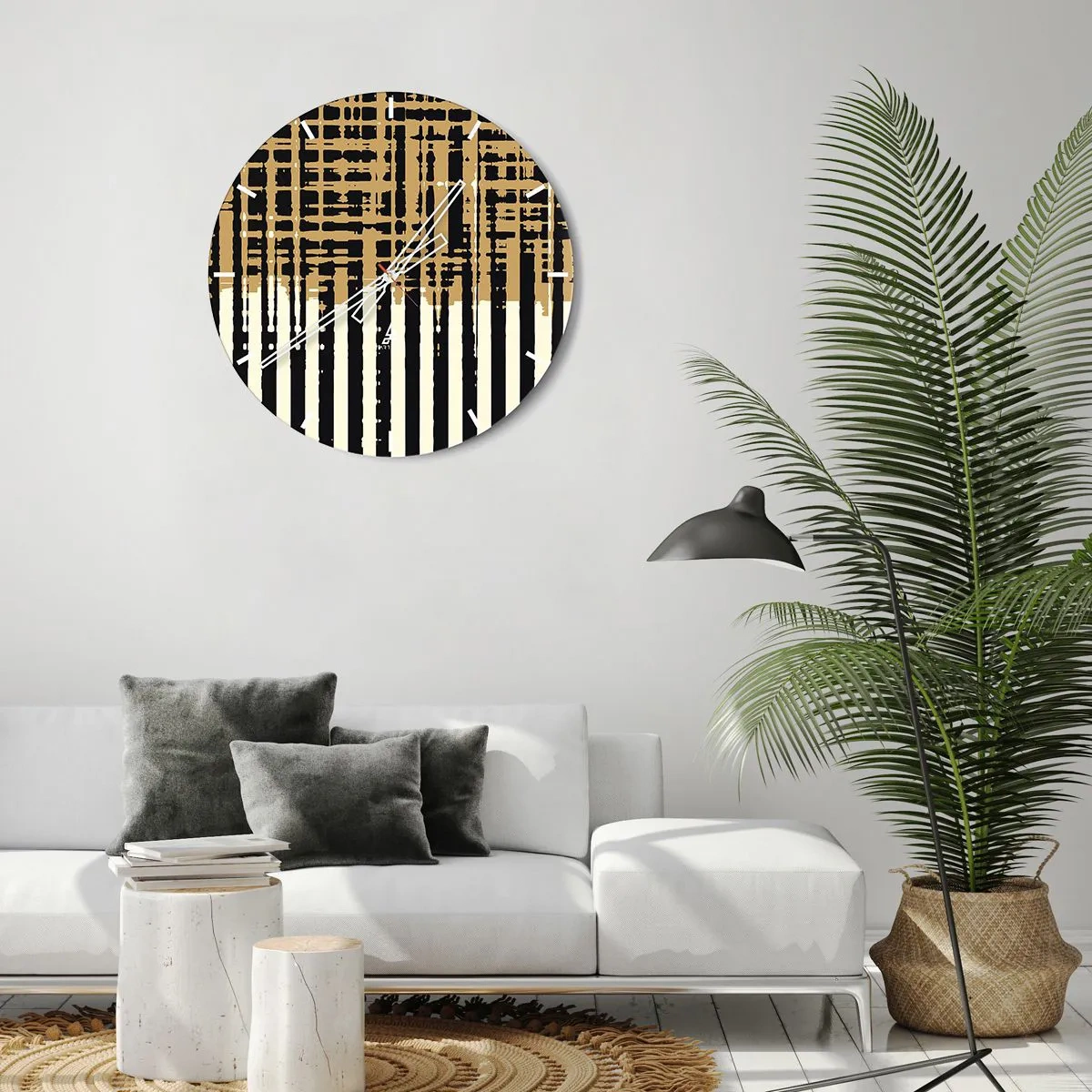 Falióra, Óra - Építészeti absztrakció - 30x30 cm