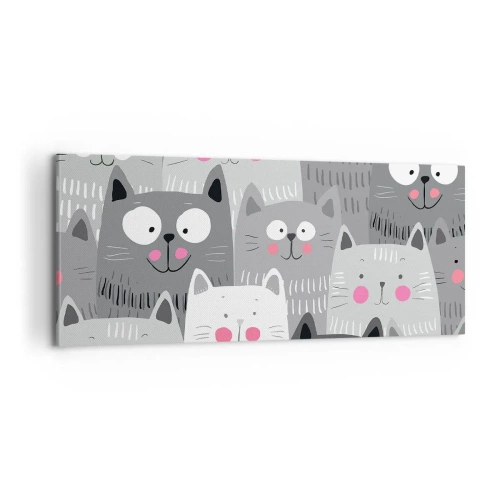 Vászonkép - A macska világa - 100x40 cm