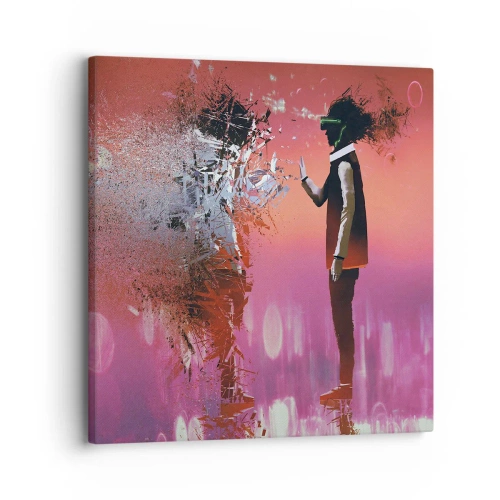 Vászonkép - Tudsz magadba nézni? - 30x30 cm