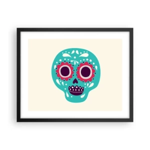 Poszter fehér keretben - Az élet - szórakozás a halálig - 50x40 cm