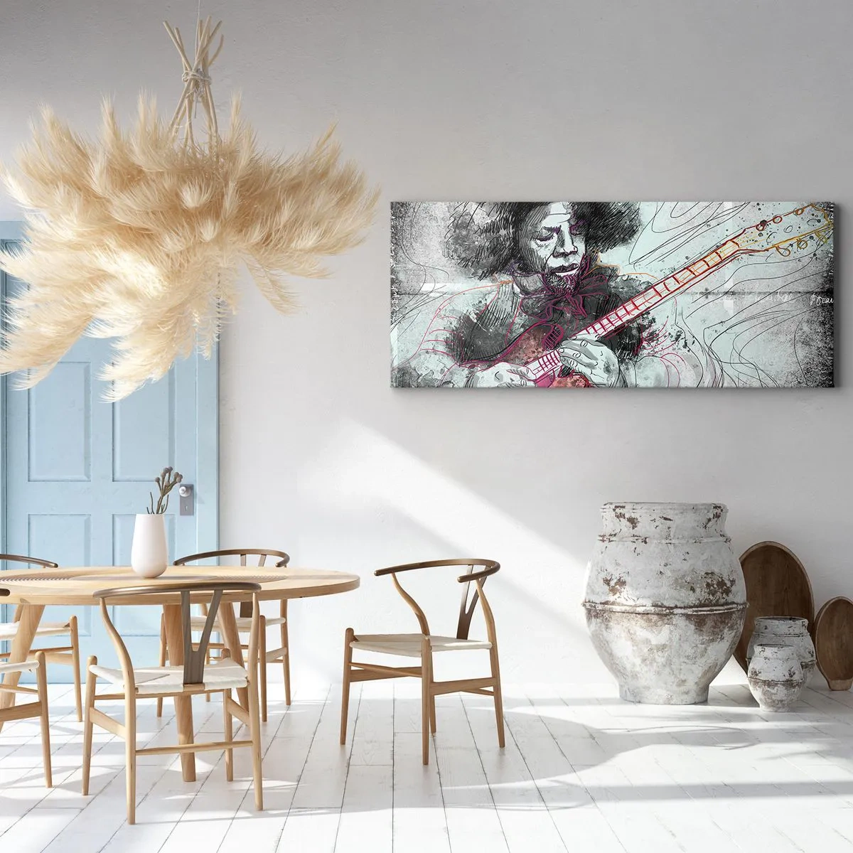 Vászonkép - A zene hullámain - 90x30 cm