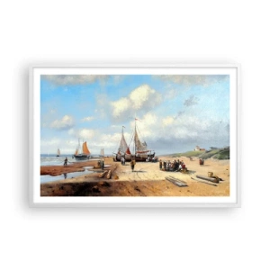 Poszter fekete keretben - Egy sikeres fogás után - 91x61 cm