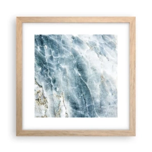 Poszter világos tölgy keretben - Jégvilág - 30x30 cm