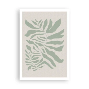Poszter - Smaragdzöld ág - 70x100 cm