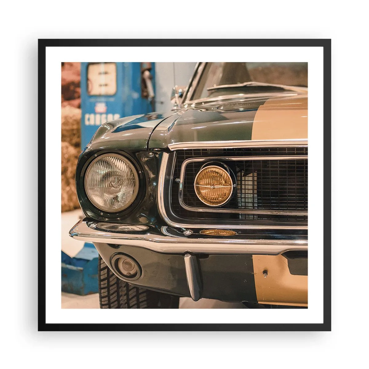 Poszter fehér keretben - Találkozás a legendával - 60x60 cm