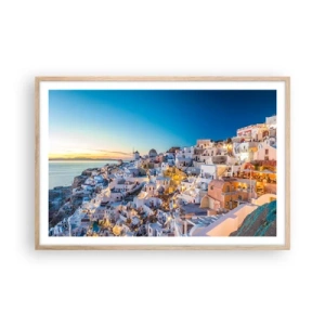 Poszter világos tölgy keretben - A görögség lényege - 91x61 cm