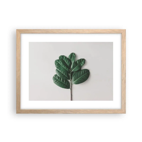 Poszter világos tölgy keretben - Rajz csak a természetről - 40x30 cm