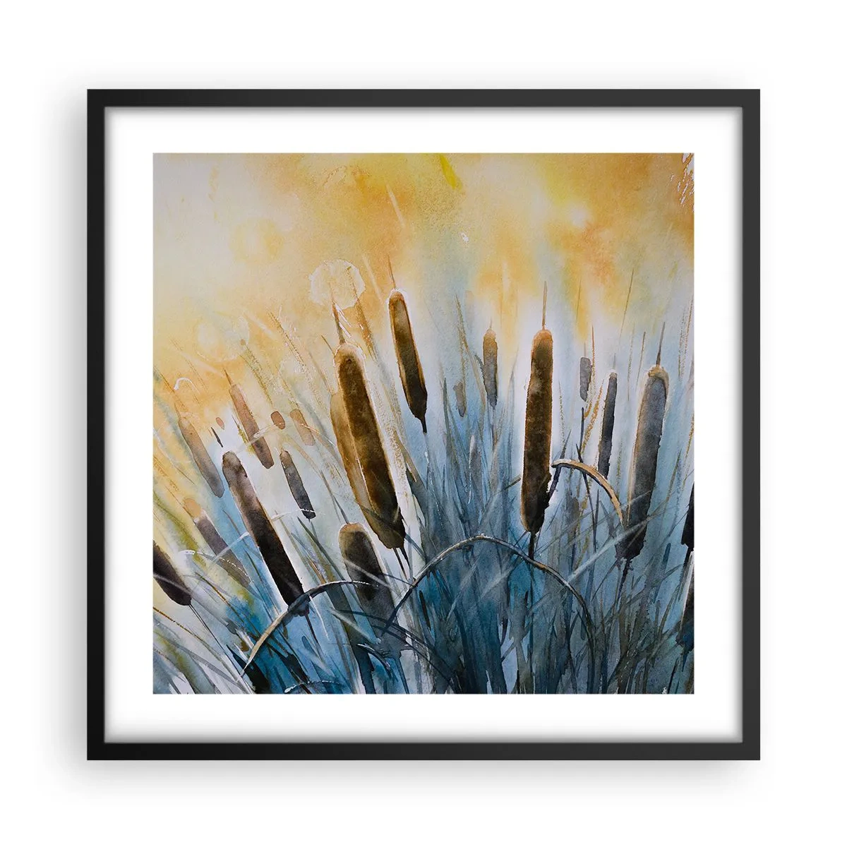 Poszter fehér keretben - A víz hűvössége, a nap melege - 50x50 cm