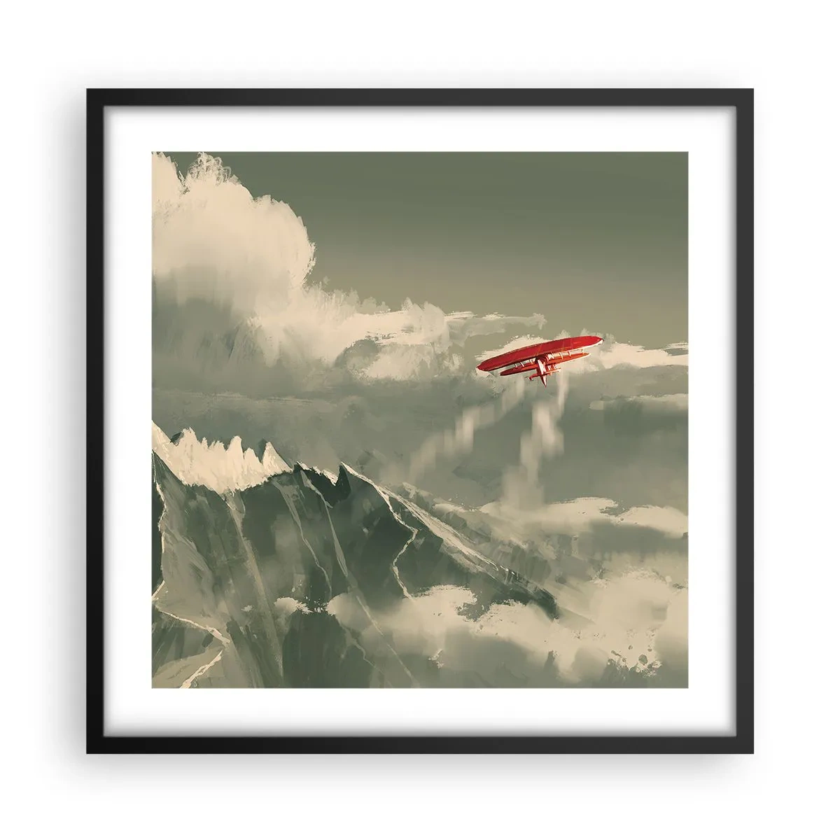 Poszter fehér keretben - Rettenthetetlen úttörő - 50x50 cm