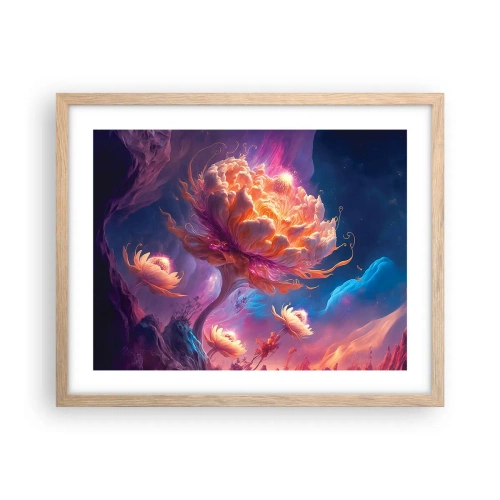 Poszter világos tölgy keretben - Egy másik világ - 50x40 cm