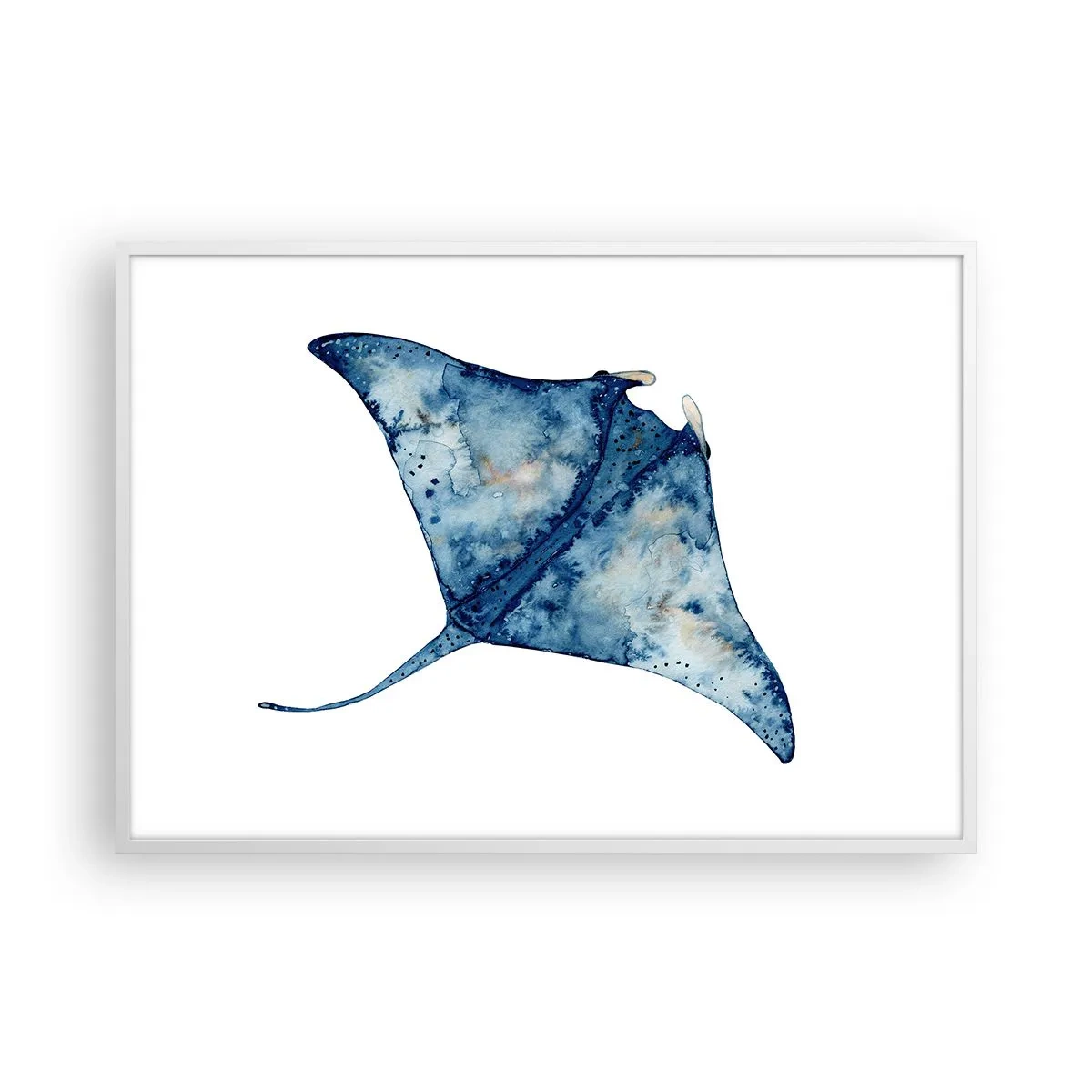 Poszter fekete keretben - Élet kékben - 100x70 cm