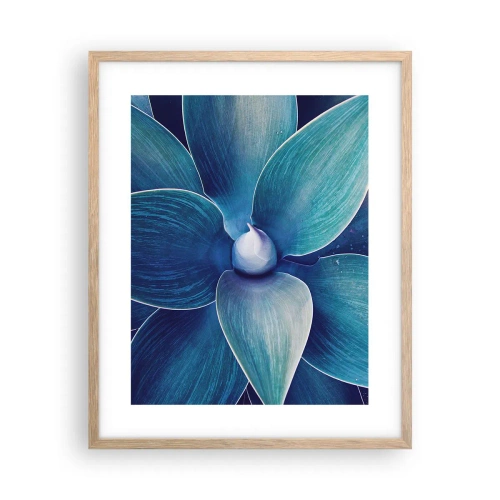 Poszter világos tölgy keretben - Kékezve az égből - 40x50 cm