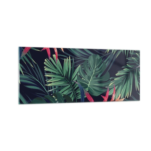 Üveg kép - Zölden égni - 100x40 cm