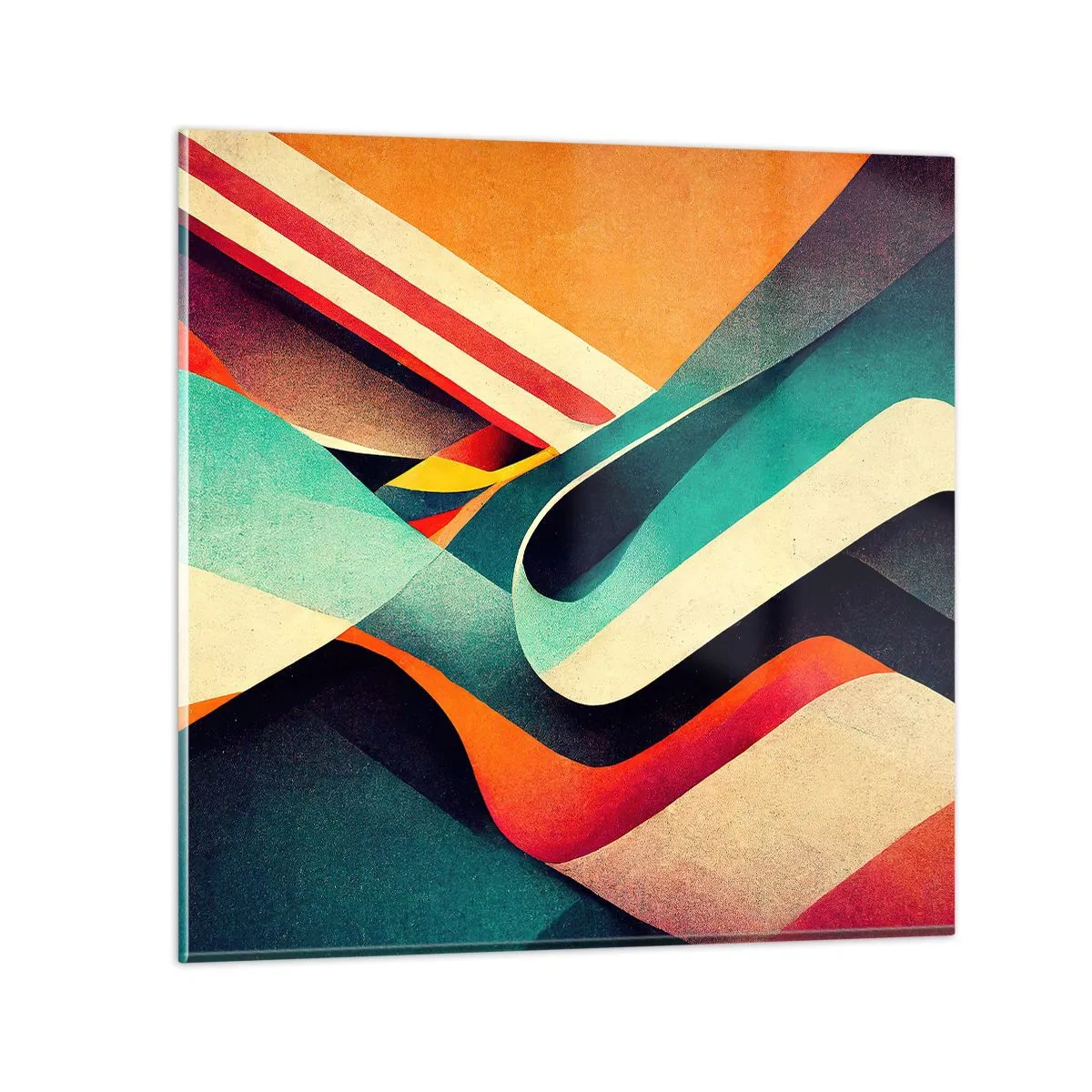 Üveg kép - Intenzív kompozíció - 70x70 cm