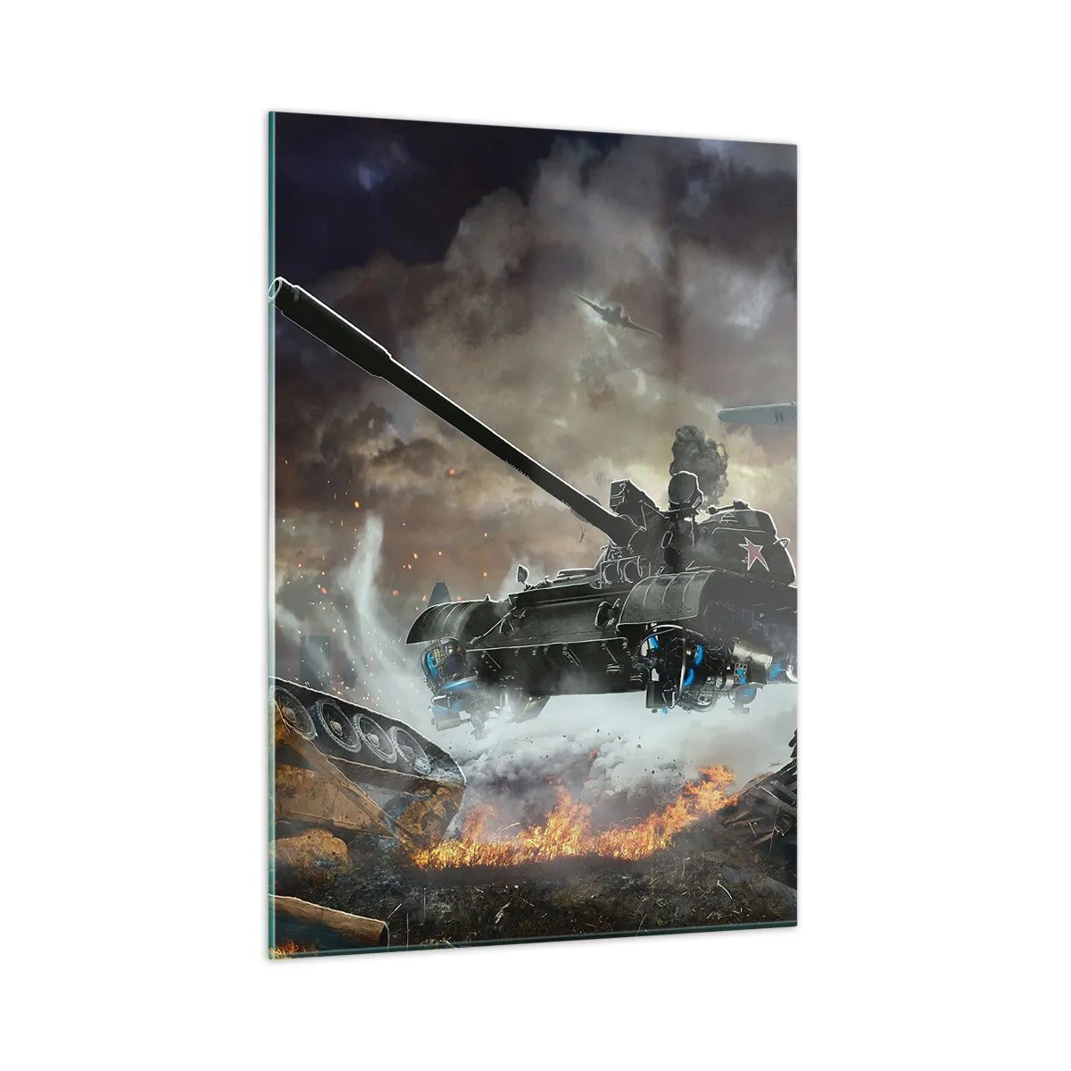 Üveg kép - A csata szörnyű és gyönyörű - 50x70 cm