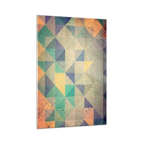 Üveg kép - A háromszögek köztársasága - 80x120 cm