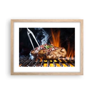 Poszter világos tölgy keretben - Lédús és illatos - 40x30 cm