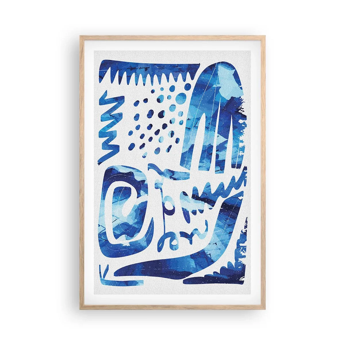 Poszter világos tölgy keretben - Vissza a gyökerekhez - 61x91 cm