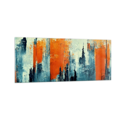 Üveg kép - Kortárs tájkép - 100x40 cm