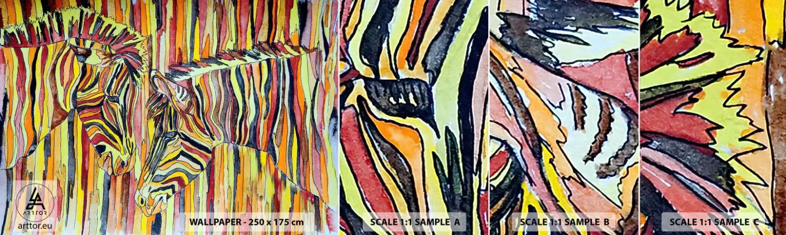 Fotótapéta Minta Öntapadós Deluxe Sticker - Szóval te is... - Absztrakció, Borda, Darab - 100x30 cm