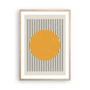 Poszter világos tölgy keretben - Az egyszerűség ereje - 50x70 cm