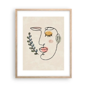 Poszter világos tölgy keretben - Meglelt nyugalom - 40x50 cm