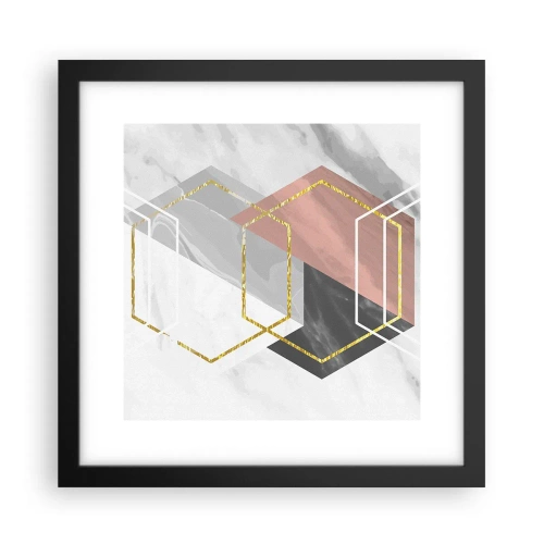 Poszter fehér keretben - Lánc kompozíciója - 30x30 cm