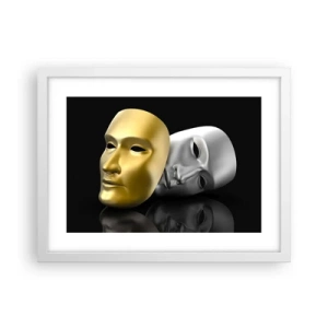 Poszter fekete keretben - Az élet színház - 40x30 cm