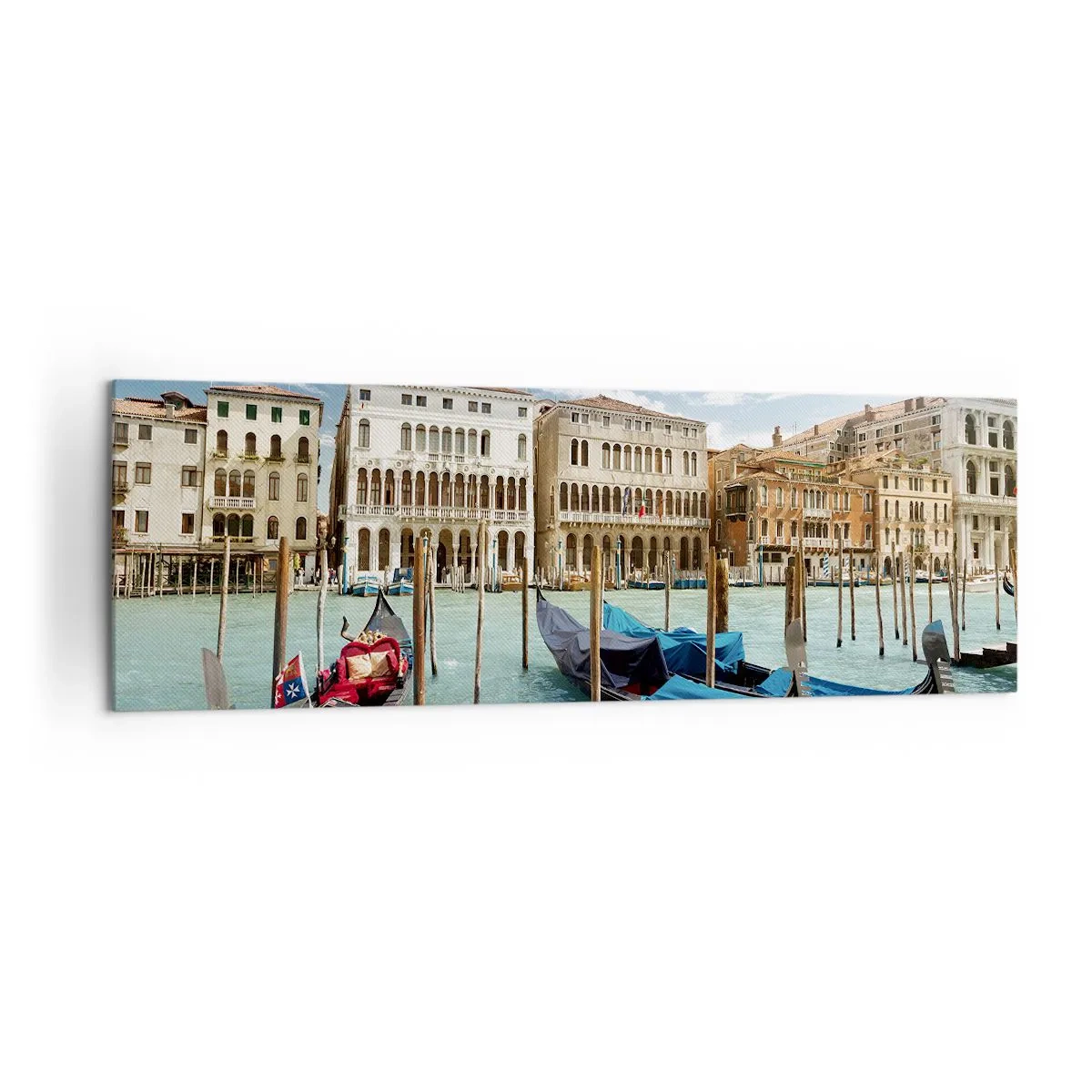 Vászonkép - Paloták kékben - 160x50 cm