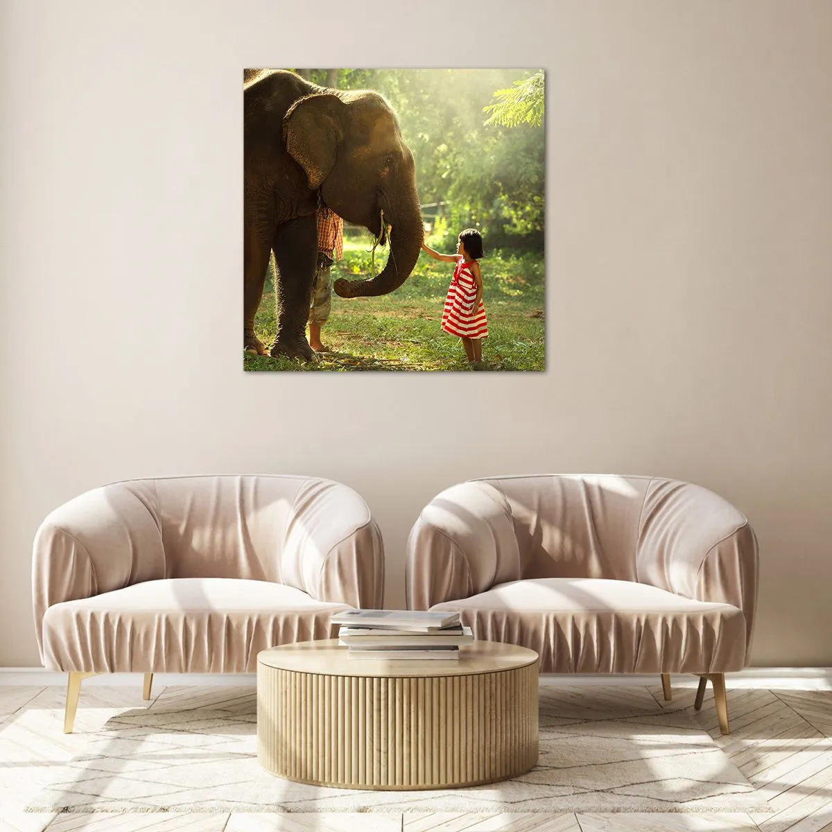 Üveg kép - A barátság ereje - 60x60 cm