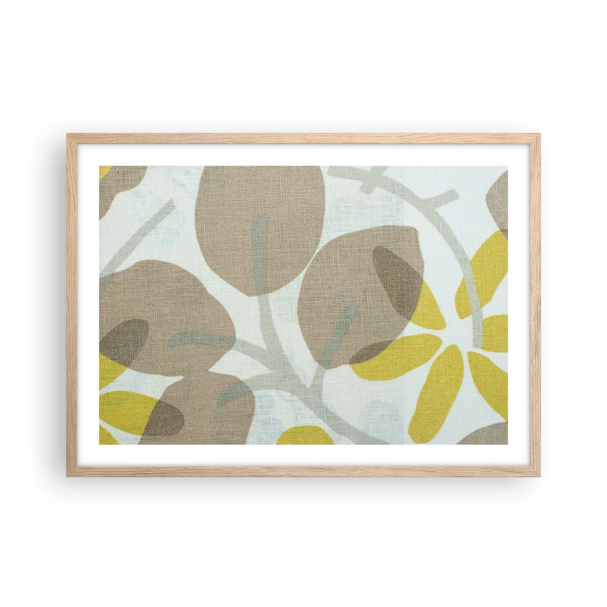 Poszter világos tölgy keretben - Kompozíció a napsütésben - 70x50 cm