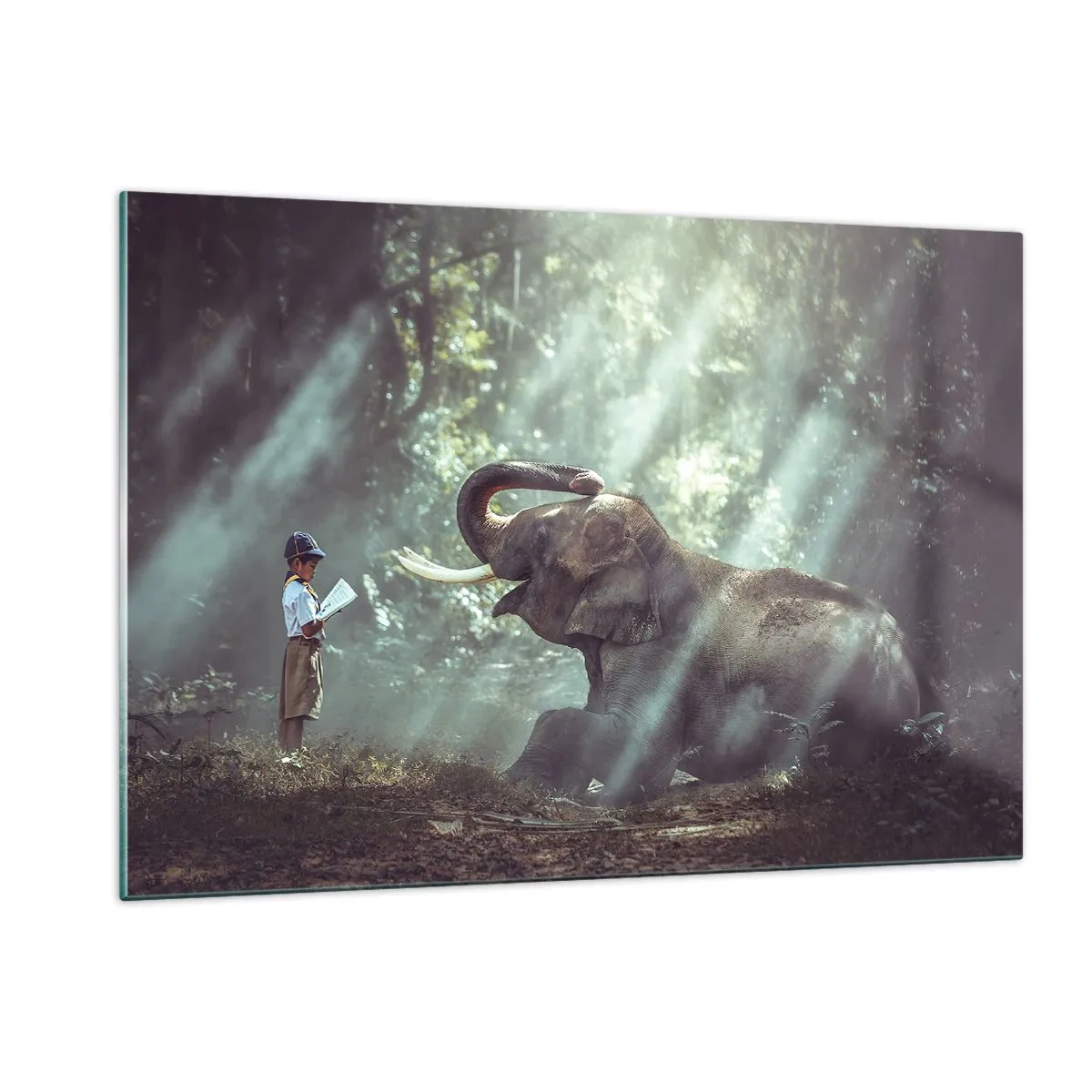 Üveg kép - Ezt hallgasd meg… - 120x80 cm