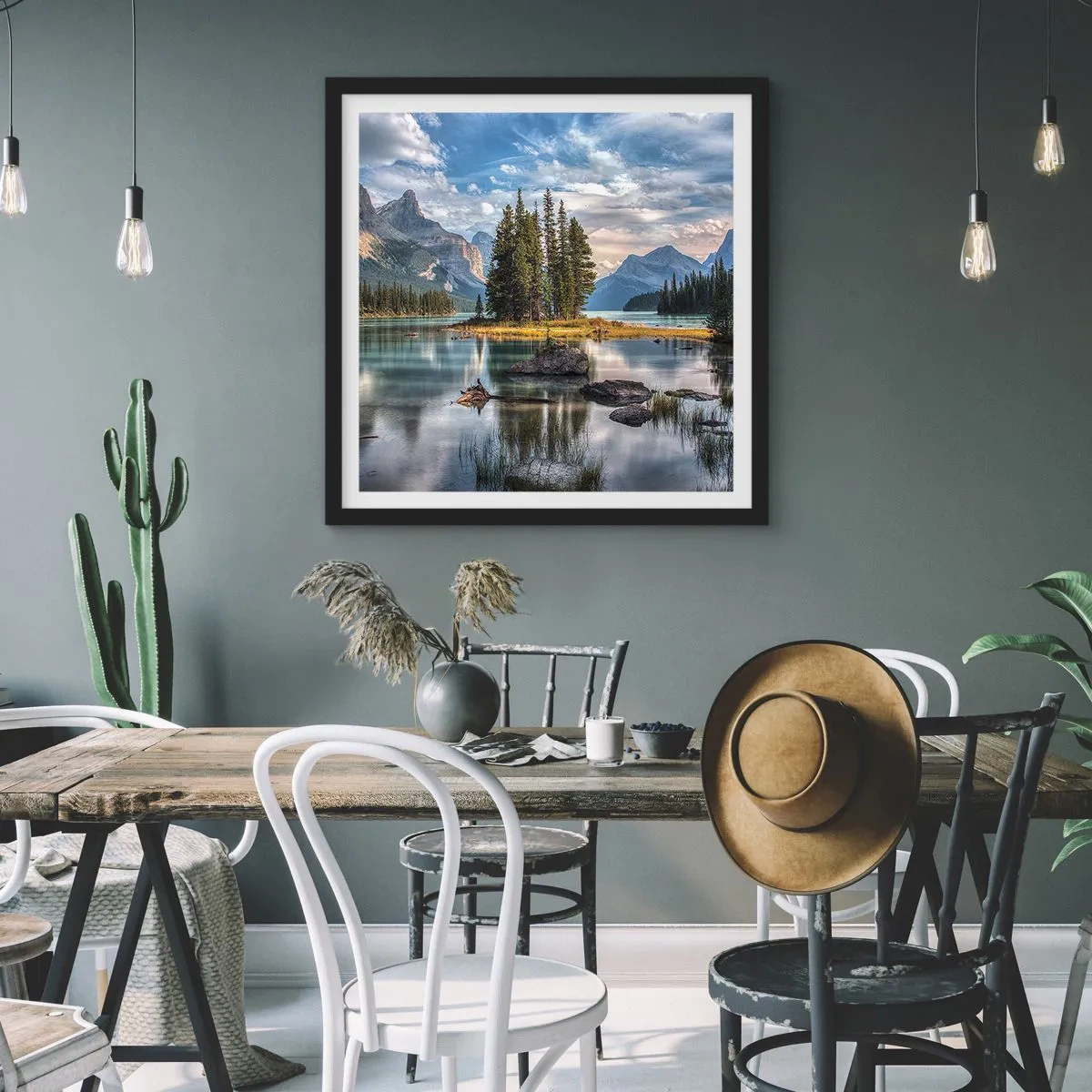 Poszter fehér keretben - A nagy és tiszta víz mellett... - 50x50 cm