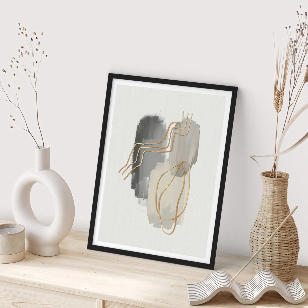 Poszter fehér keretben - Létezés és mozgás - 70x100 cm