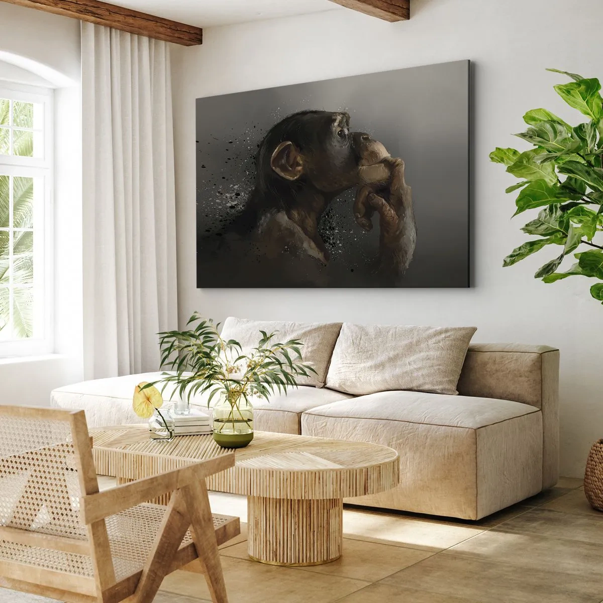 Vászonkép - Biztosan gondolkodó - 70x50 cm