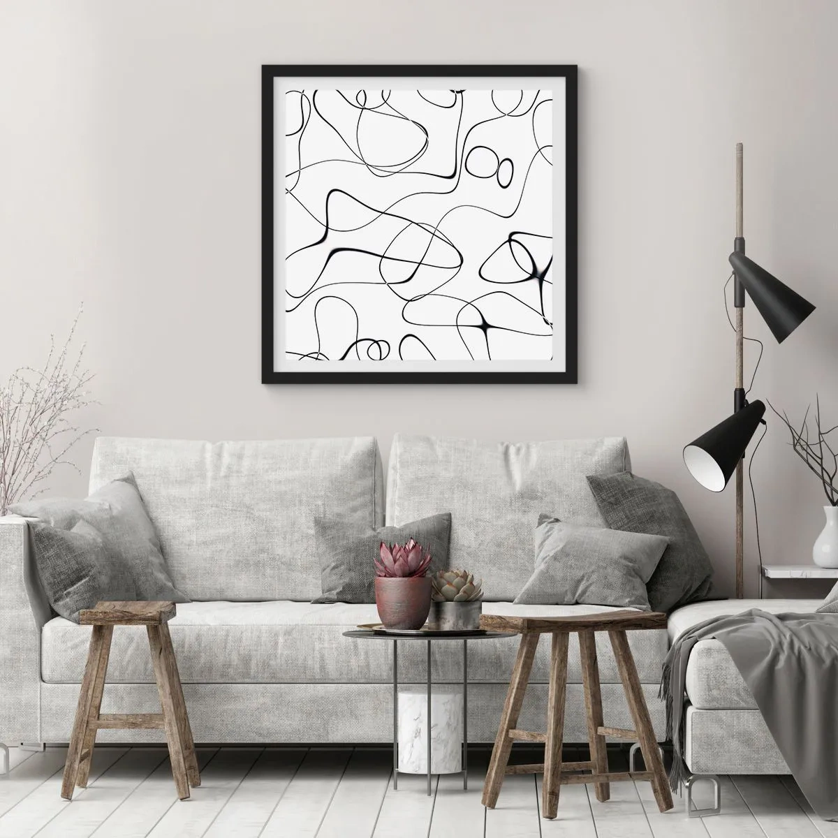 Poszter fehér keretben - Életutak, sorsok - 50x50 cm