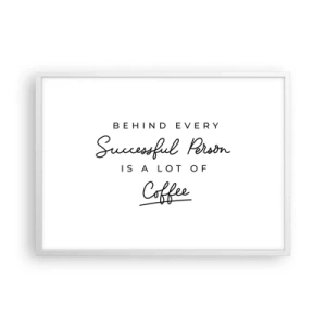 Poszter fekete keretben - A siker titka - 70x50 cm