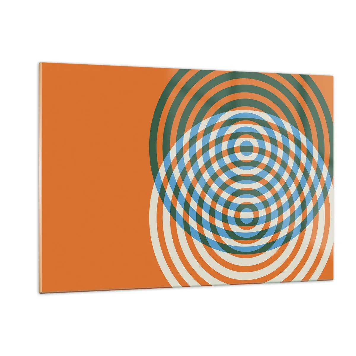 Üveg kép - Absztrakt körkörös variáció - 120x80 cm