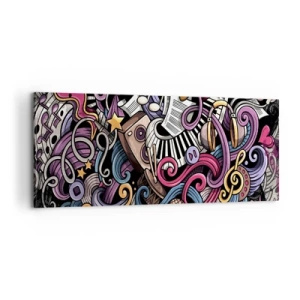Vászonkép - Bonyolult dallam - 100x40 cm
