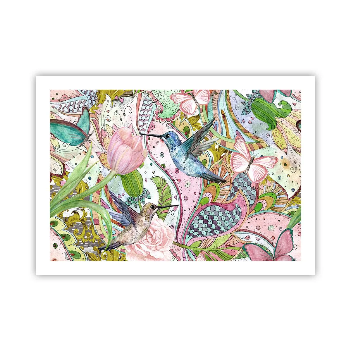 Poszter - Szőlőbe gabalyodva - 70x50 cm