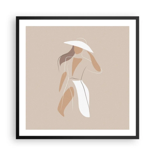 Poszter fehér keretben - A divat egy játék - 60x60 cm